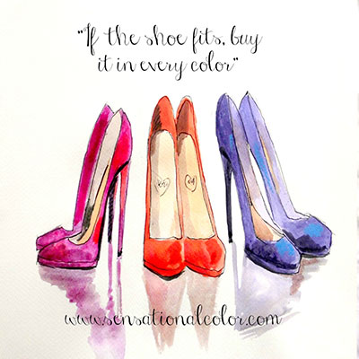 Quote About Color: If The Shoe Fits