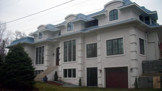 DaVinci Creates Custom Sky Blue single-widthSlate Roof for Minnesota Homeowner