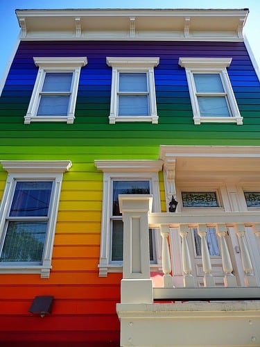 Rainbow House On Clipper St.