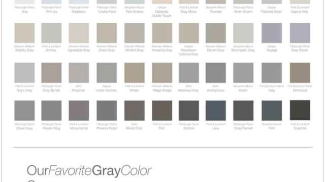 Best 50 Shades Of Gray For A Home Exterior Infographic