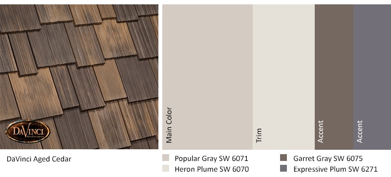 Nature Crafted Collection Aged Cedar Exterior Color Scheme