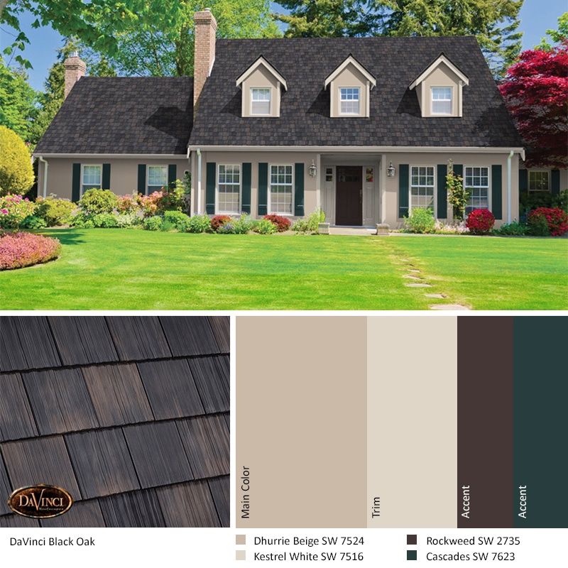 37 Black roof house colors ideas