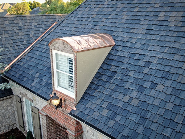 When it storms, this homeowner relaxes knowing their composite roofing withstands harsh Midwest weather.